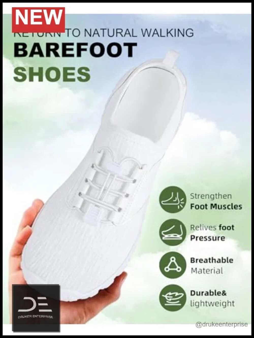 Barefoot Water Shoes Quick Dry Athletic Non-Slip Wide Toe Aqua Footwear Beach